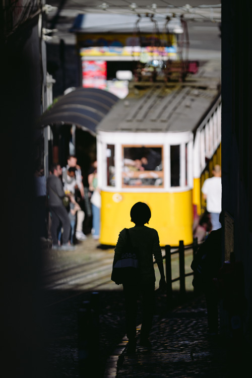 Elevador da Glória. Lisbon, PT.
